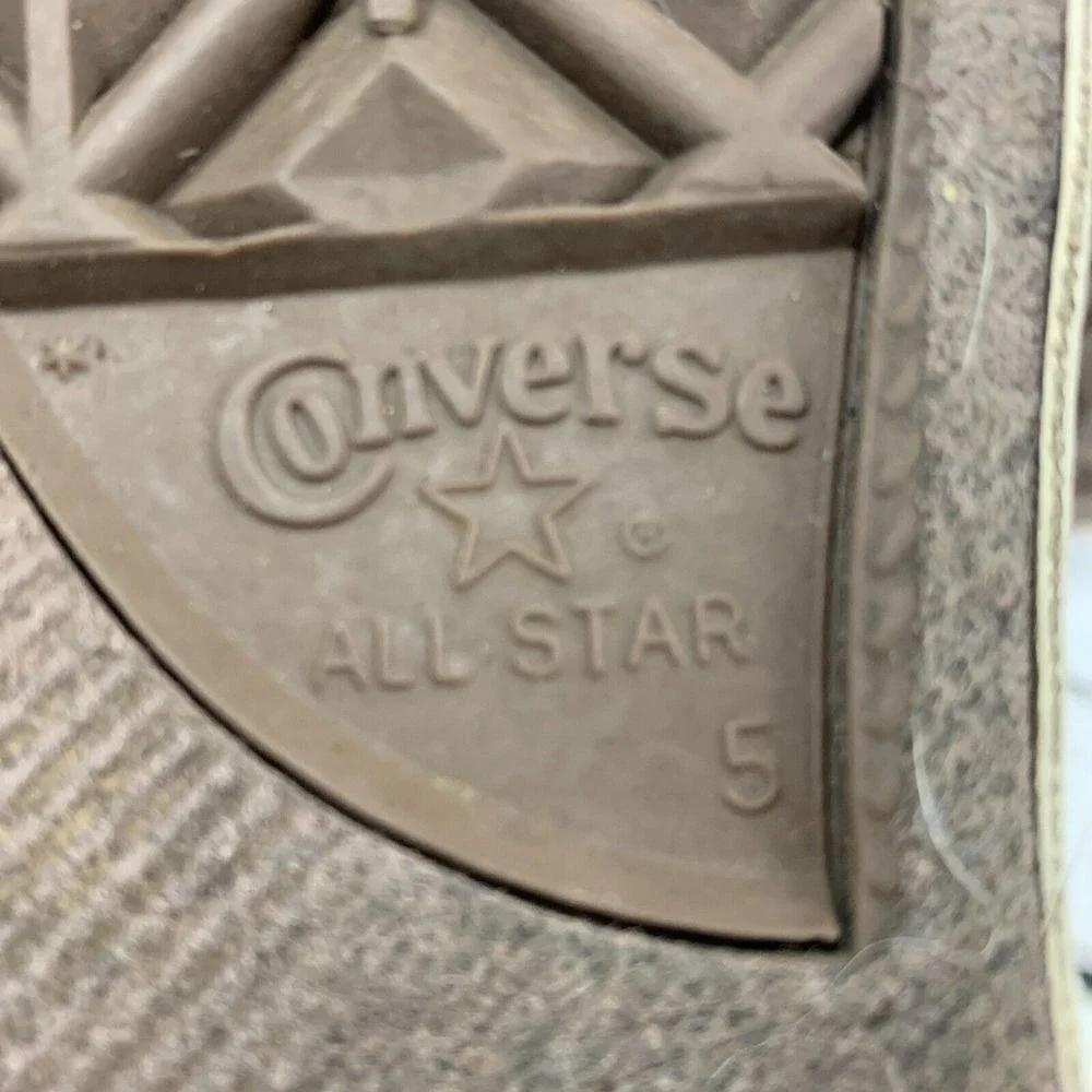 Converse [Size‎ Women's 7 Men's 5] Low Top Gray Canvas Sneakers Lace Up - Picture 9 of 10